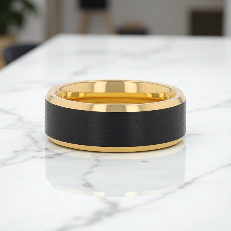 GASTON Tungsten Carbide men's wedding band, image 5