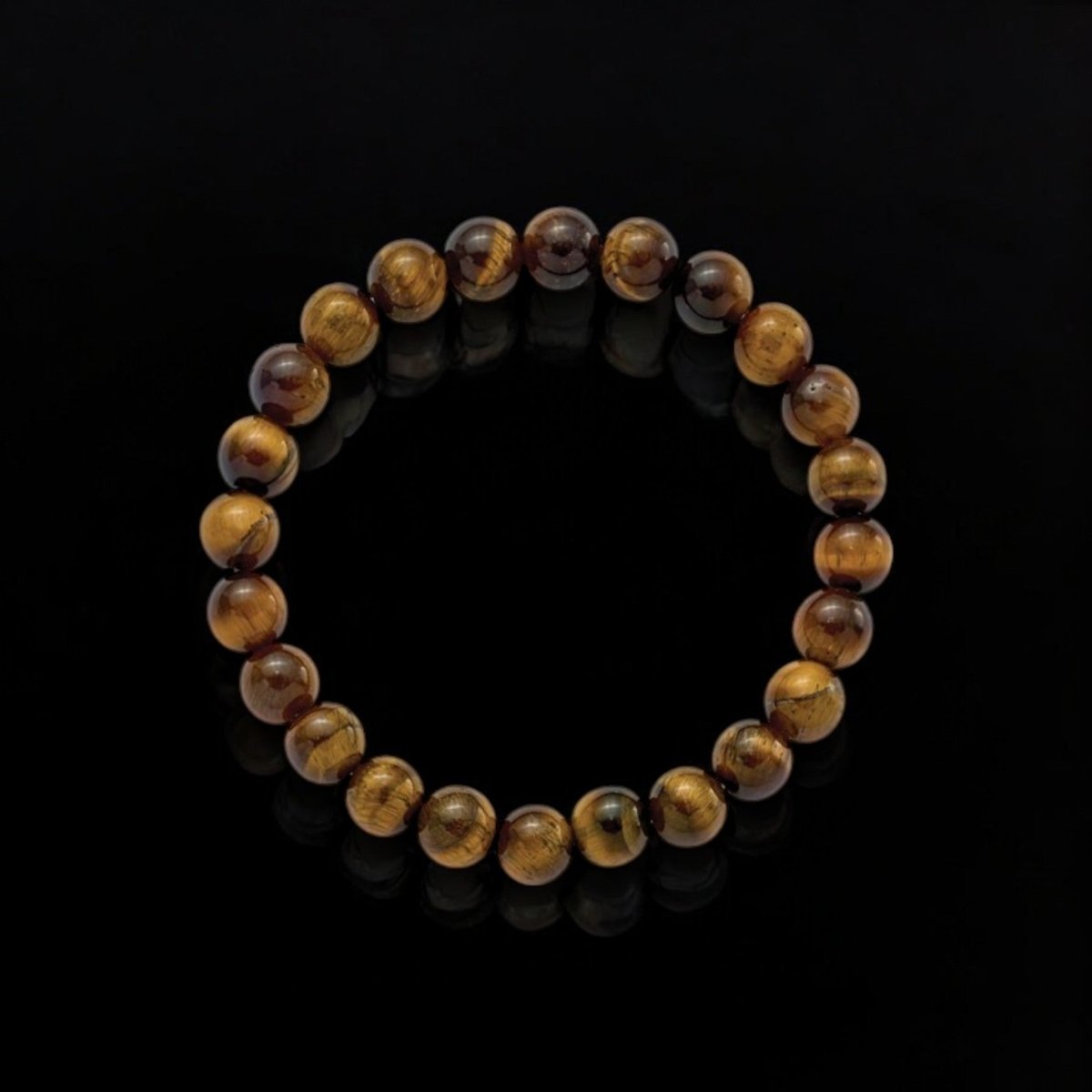 Natural Stone Bracelet with Yellow Tiger's Eye Agate