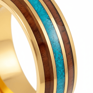 GUNNAR — Extreme macro detail — men's tungsten wedding ring.