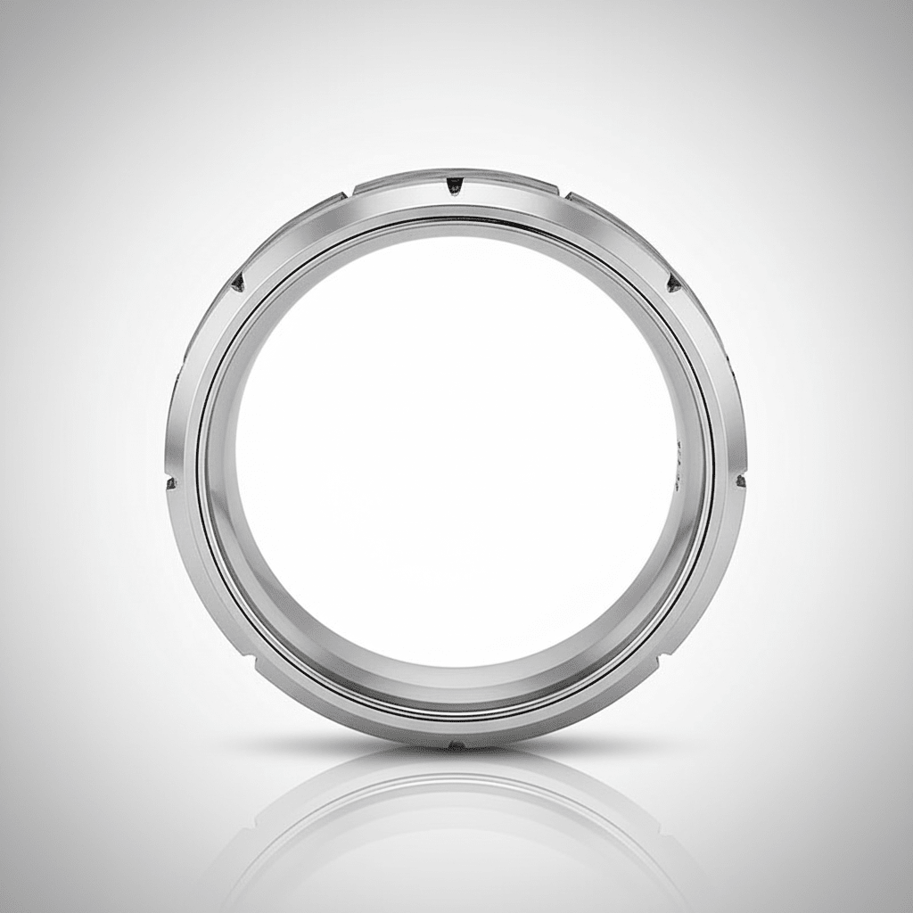 GURNEY — alternate angle — men's tungsten carbide wedding ring | Aydins Jewelry