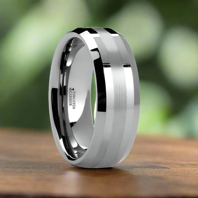 HALSTEN Tungsten Carbide men's wedding band, image 1