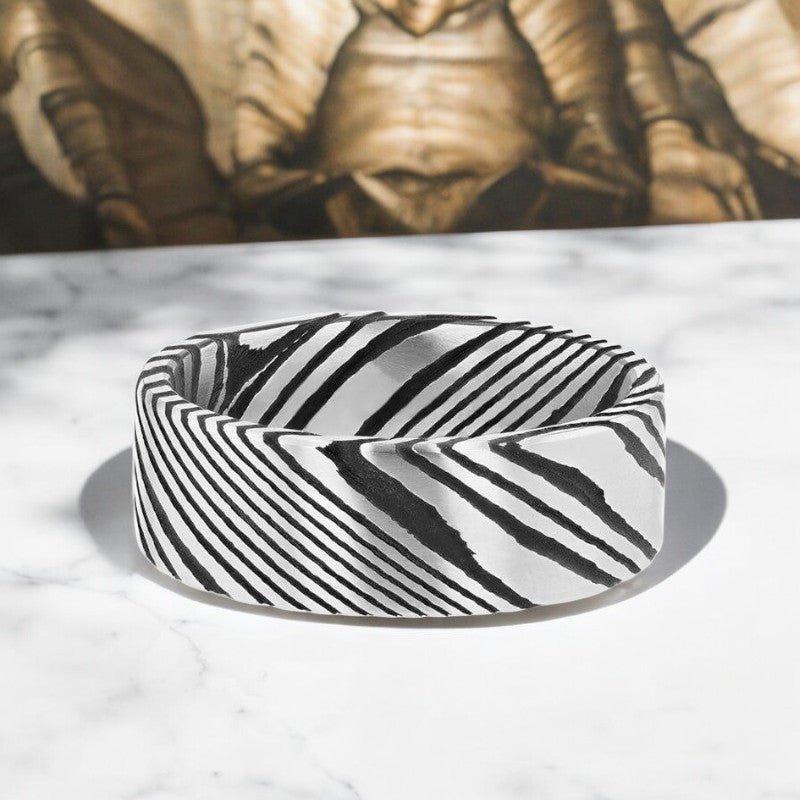 HANZO Tungsten Carbide men's wedding band, image 5