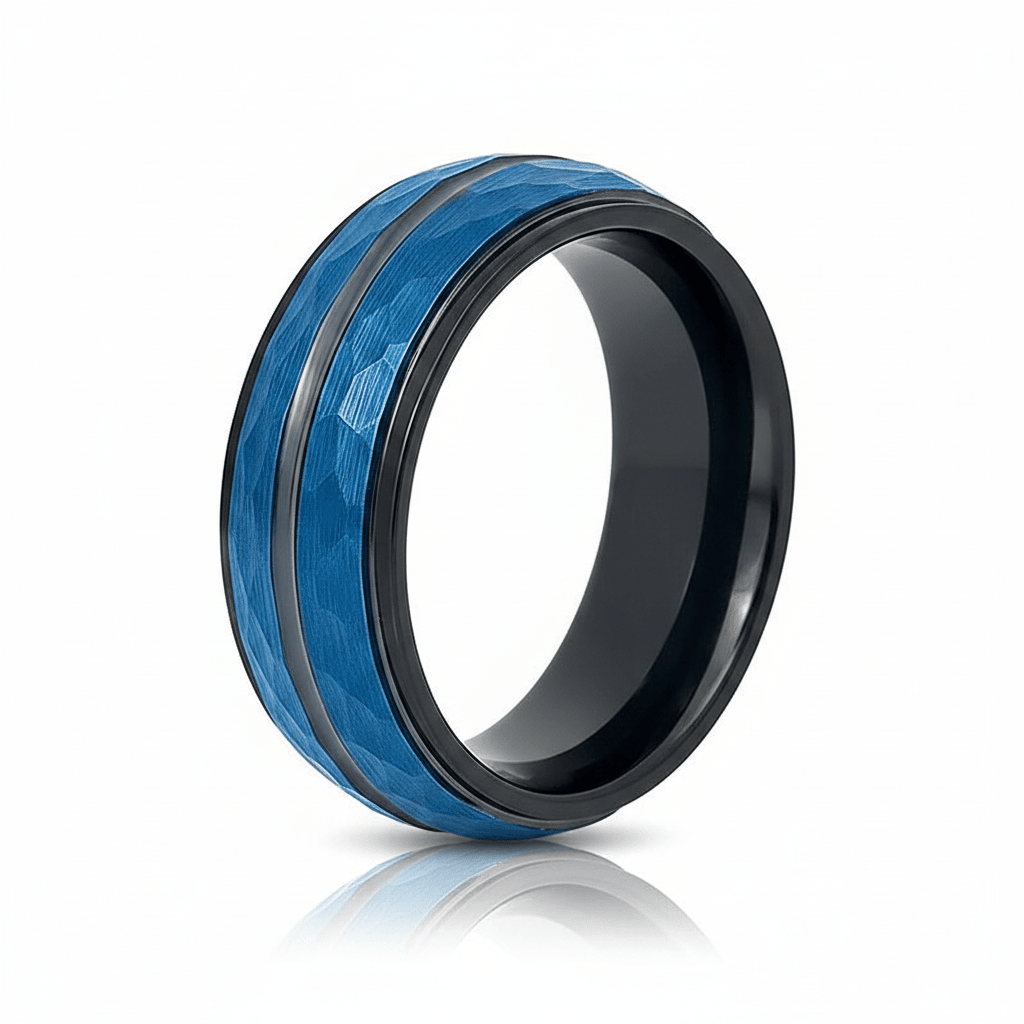 HARLO — hero shot — men's tungsten carbide wedding ring | Aydins Jewelry