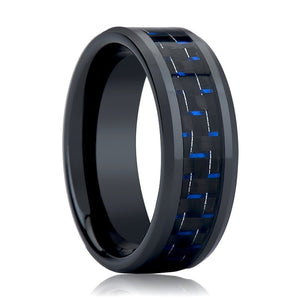 HAWTHORN — alternate angle — men's tungsten carbide wedding ring | Aydins Jewelry