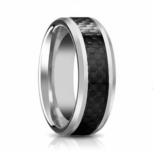 HERALD — hero shot — men's tungsten carbide wedding ring | Aydins Jewelry