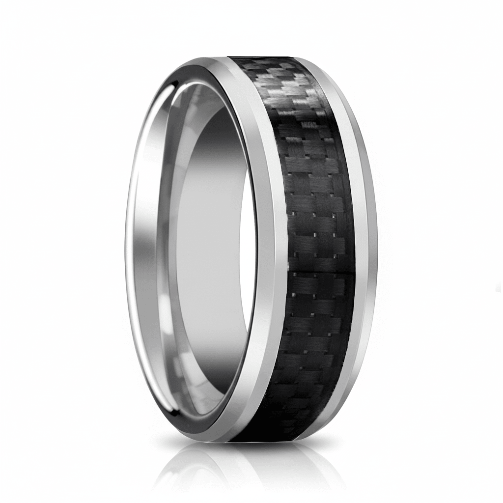 HERALD — hero shot — men's tungsten carbide wedding ring | Aydins Jewelry