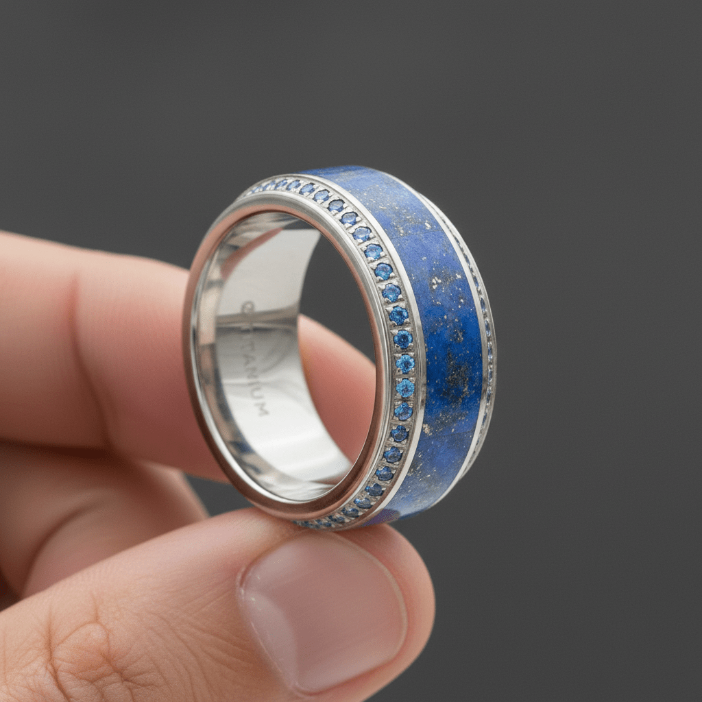 HYDRA Titanium men's wedding band, image 7