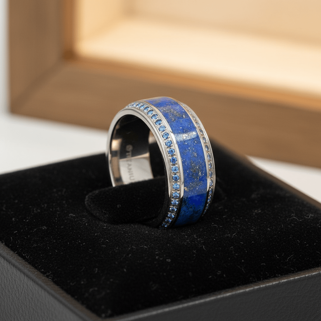 HYDRA Titanium men's wedding band, image 6