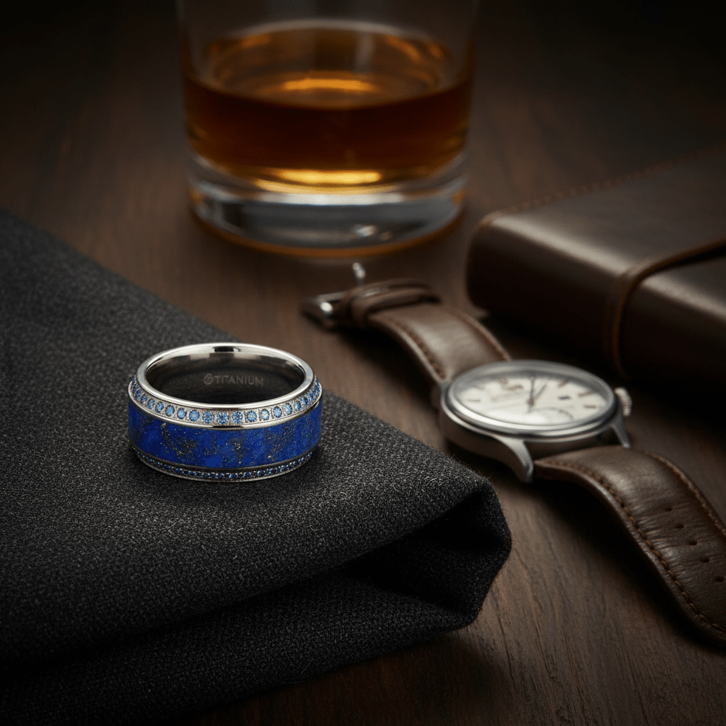 HYDRA Titanium men's wedding band, image 9