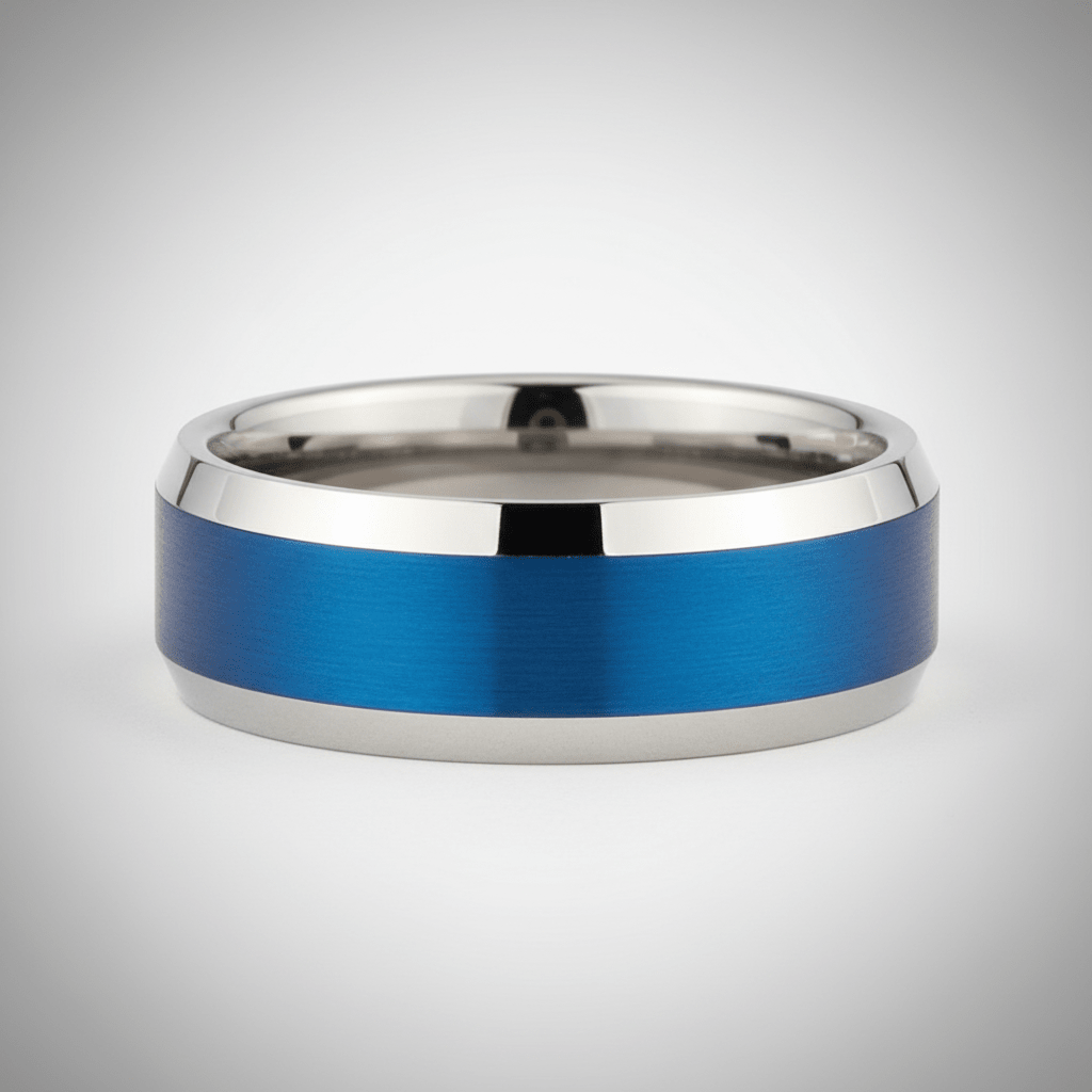 HYDRO — close-up detail — men's tungsten carbide wedding ring | Aydins Jewelry