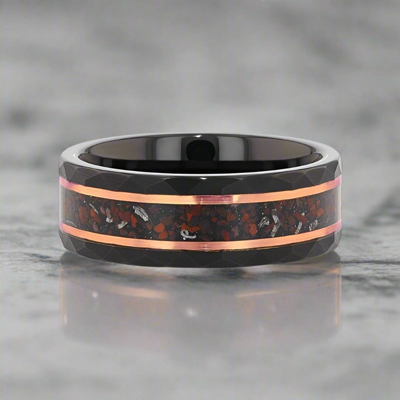 INFERNO Tungsten Carbide men's wedding band, image 3