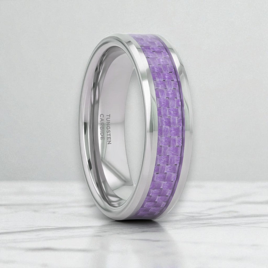 IRIS Tungsten Carbide men's wedding band, image 1