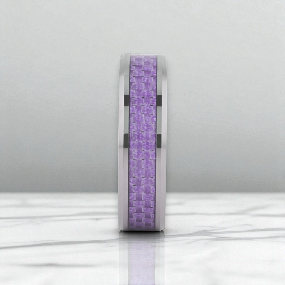 IRIS Tungsten Carbide men's wedding band, image 4