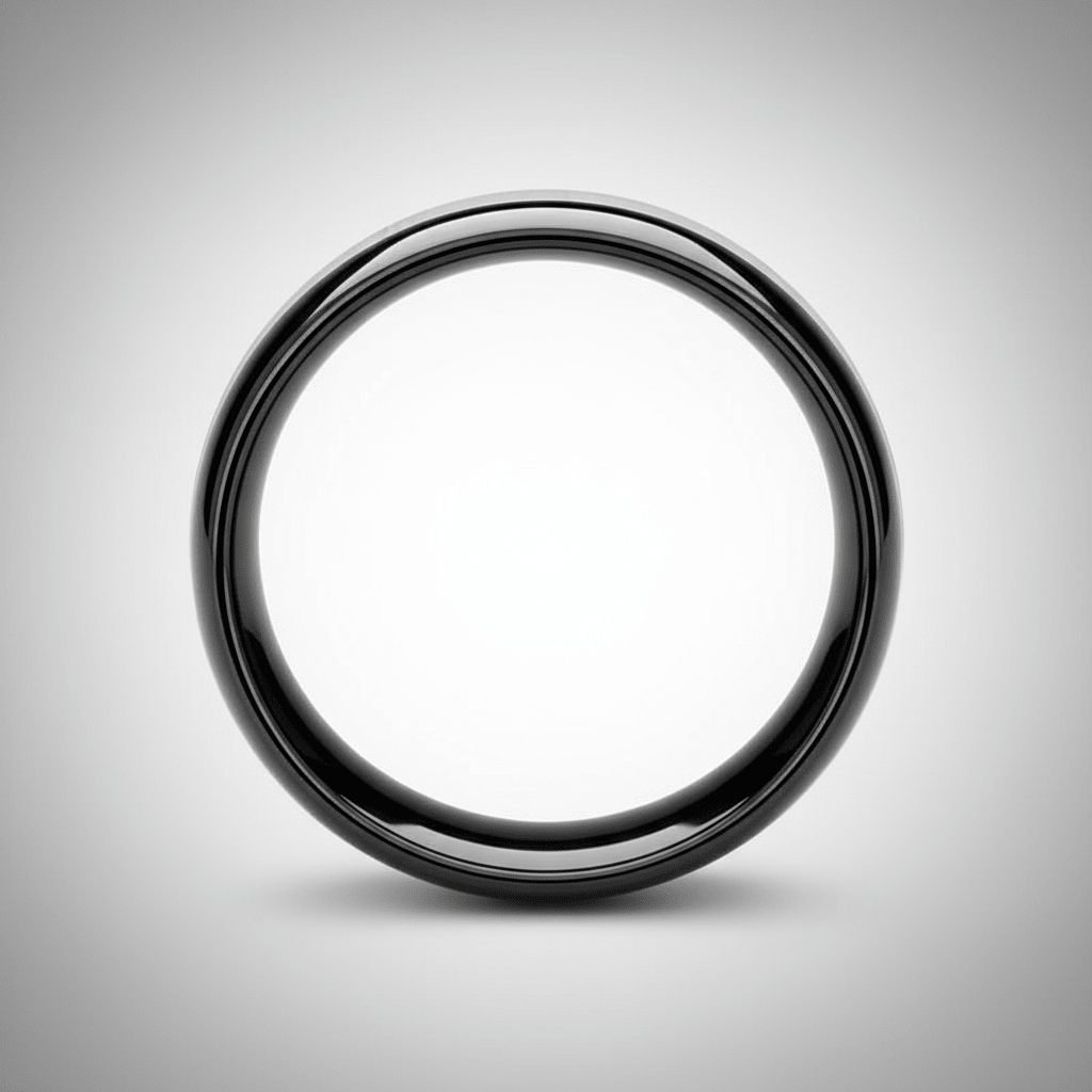 IRONCLAD — alternate angle — men's tungsten carbide wedding ring | Aydins Jewelry