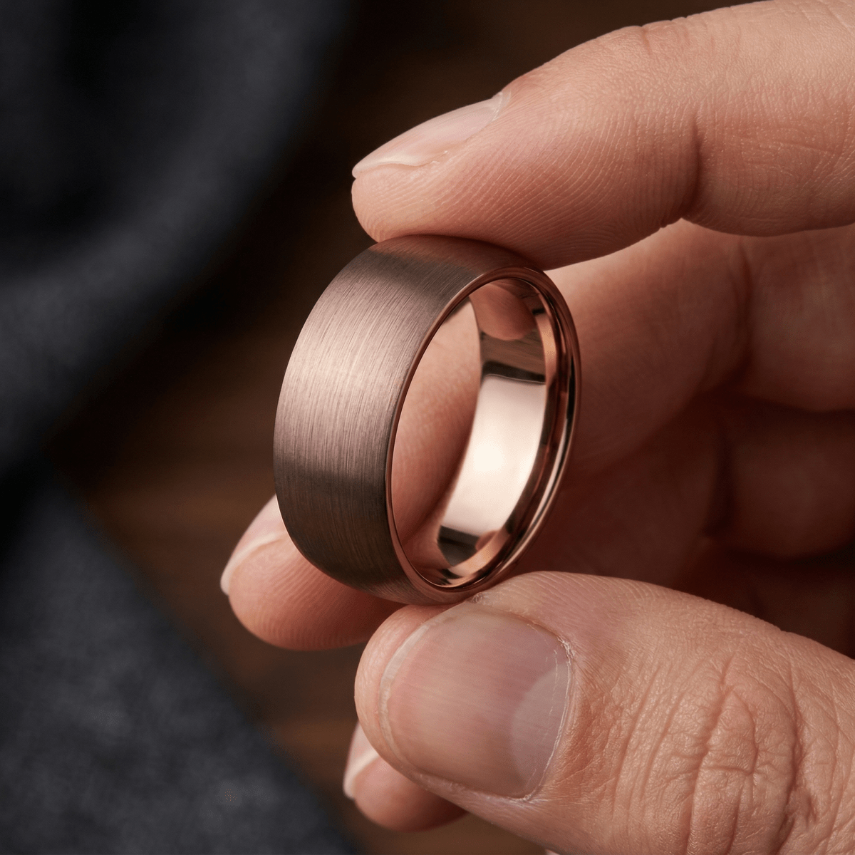 JAVA Tungsten Carbide men's wedding band, image 5