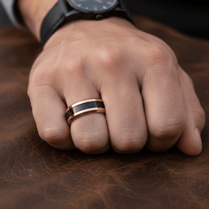 KAHLO — lifestyle on hand — men's tungsten carbide wedding ring | Aydins Jewelry