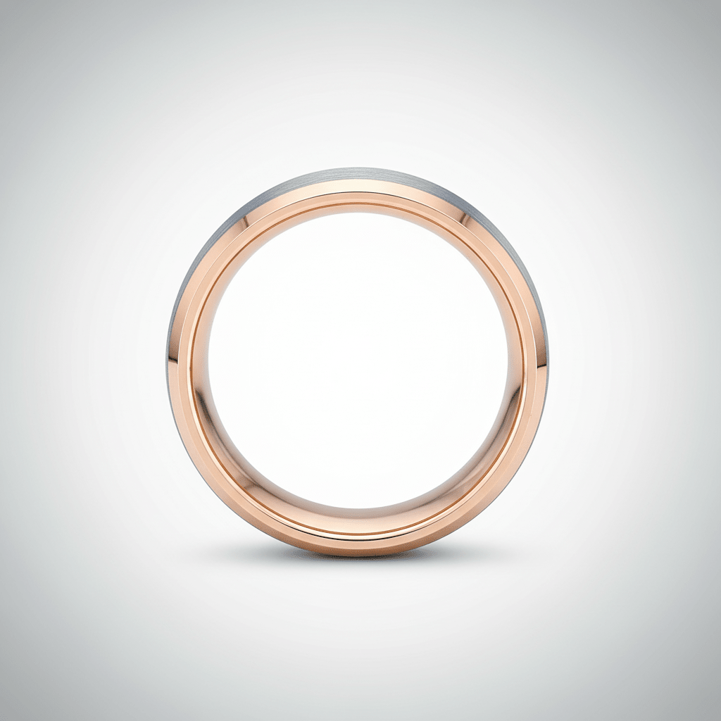 KINGRAY — close-up detail — men's tungsten carbide wedding ring | Aydins Jewelry
