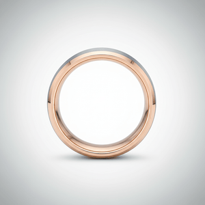 KINGRAY — close-up detail — men's tungsten carbide wedding ring | Aydins Jewelry