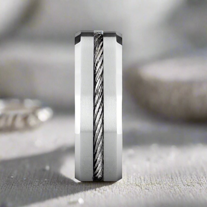 LANNISTER Tungsten Carbide men's wedding band, image 4