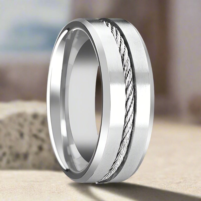 LANNISTER Tungsten Carbide men's wedding band, image 3
