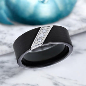 LIAM Tungsten Carbide men's wedding band, image 3