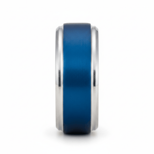 LINARD — angled view — men's tungsten carbide wedding ring | Aydins Jewelry