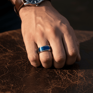 LINARD — lifestyle on hand — men's tungsten carbide wedding ring | Aydins Jewelry