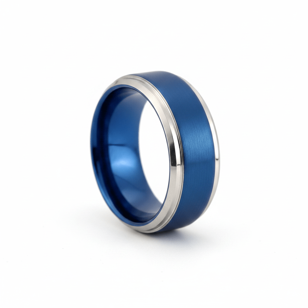 LINARD — hero shot — men's tungsten carbide wedding ring | Aydins Jewelry