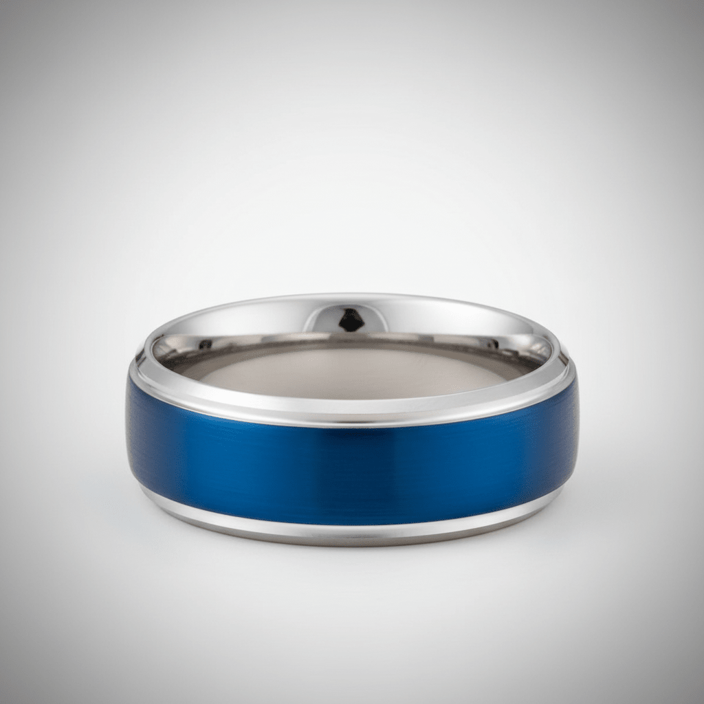LINARD — alternate angle — men's tungsten carbide wedding ring | Aydins Jewelry