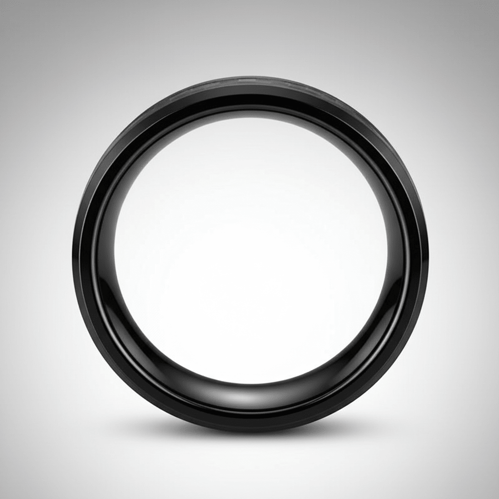 LUCIUS — alternate angle — men's tungsten carbide wedding ring | Aydins Jewelry