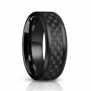 LUCIUS — hero shot — men's tungsten carbide wedding ring | Aydins Jewelry