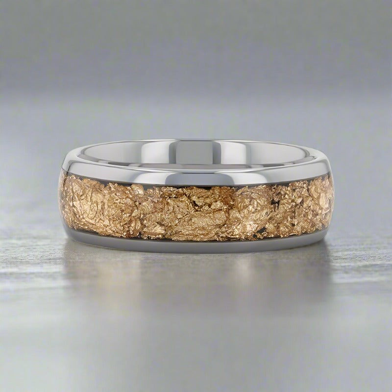 LUXE Tungsten Carbide men's wedding band, image 3