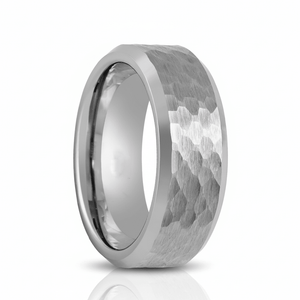 MATADOR — Hero product shot — men's tungsten wedding ring.