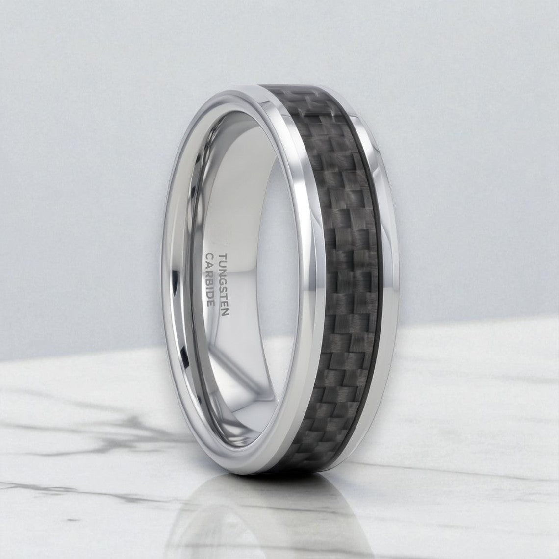 MAXIMA Tungsten Carbide men's wedding band, image 1