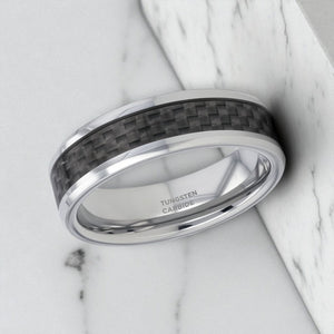 MAXIMA Tungsten Carbide men's wedding band, image 3