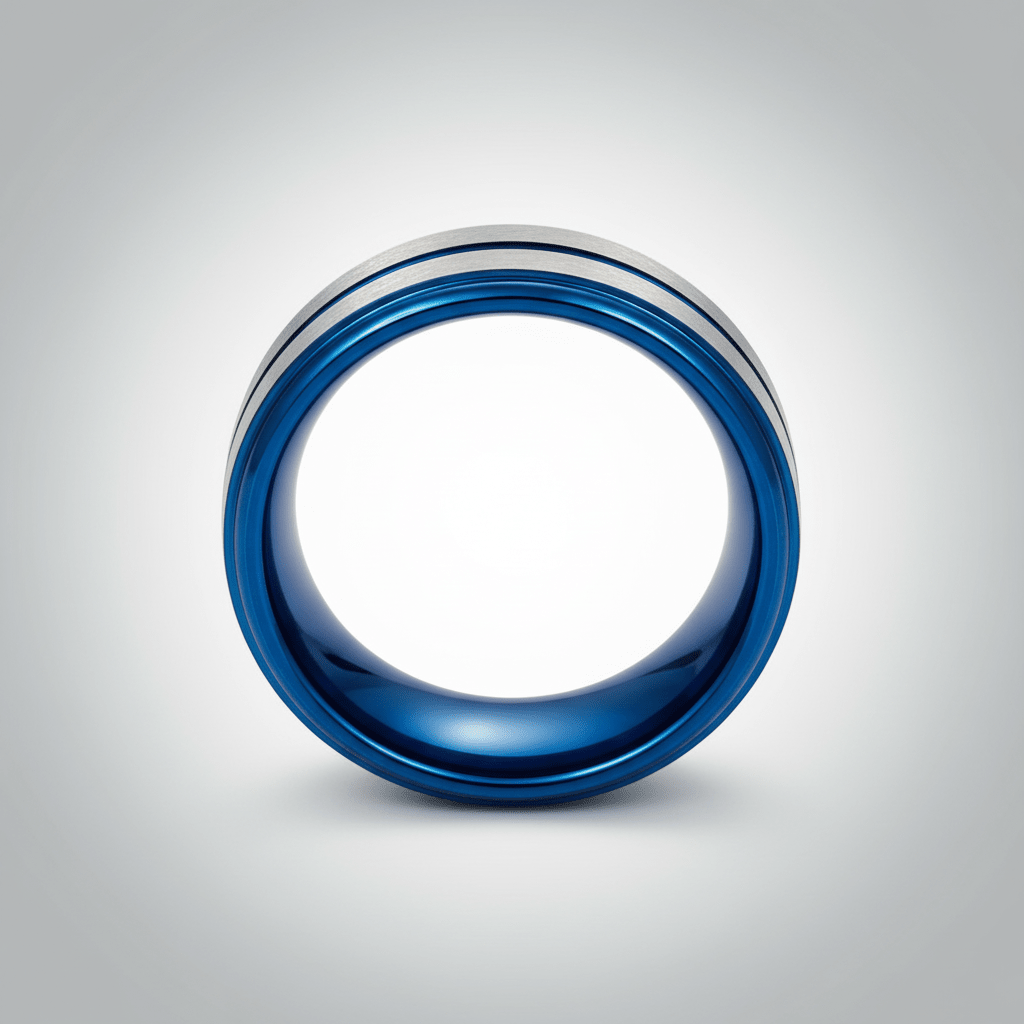 MAXTOM — close-up detail — men's tungsten carbide wedding ring | Aydins Jewelry