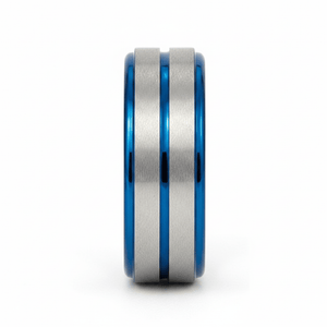 MAXTOM — close-up detail — men's tungsten carbide wedding ring | Aydins Jewelry