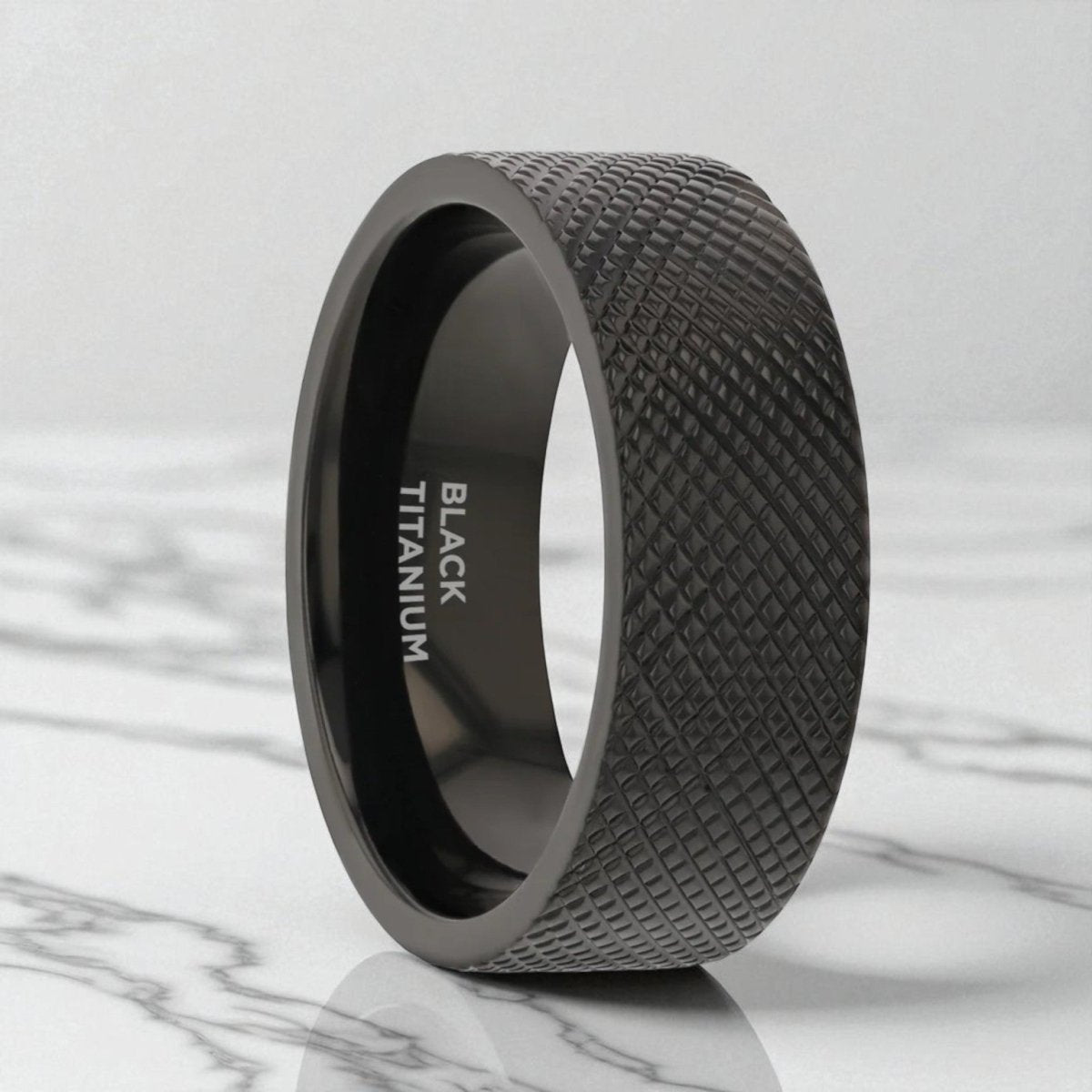 MIDNIGHT Tungsten Carbide men's wedding band, image 1