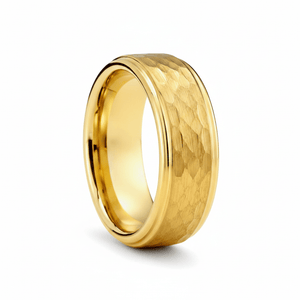 MONARCH — Hero product shot — men's tungsten wedding ring.