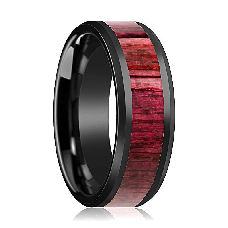 MORADO Black Ceramic men's wedding band, image 1