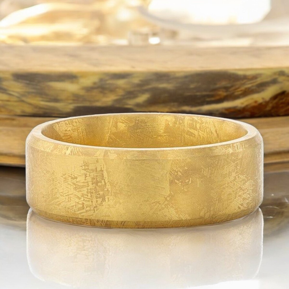 MUSE Gold men's wedding band, image 5