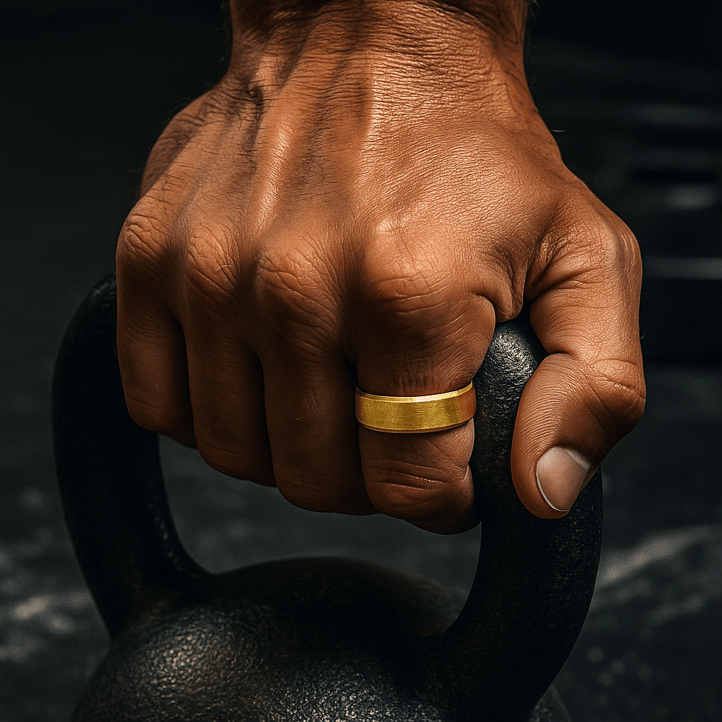 MUSE Gold men's wedding band, image 2
