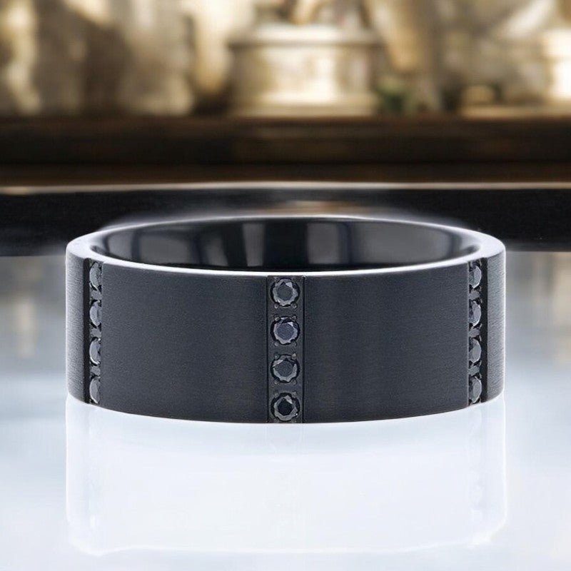 MYSTERIOUS Titanium men's wedding band, image 5