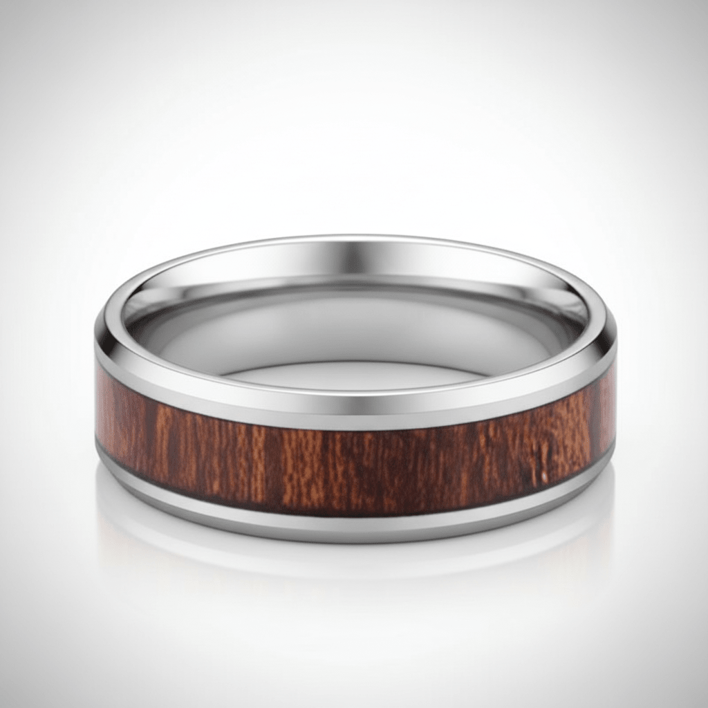 MYTHIC — alternate angle — men's tungsten carbide wedding ring | Aydins Jewelry