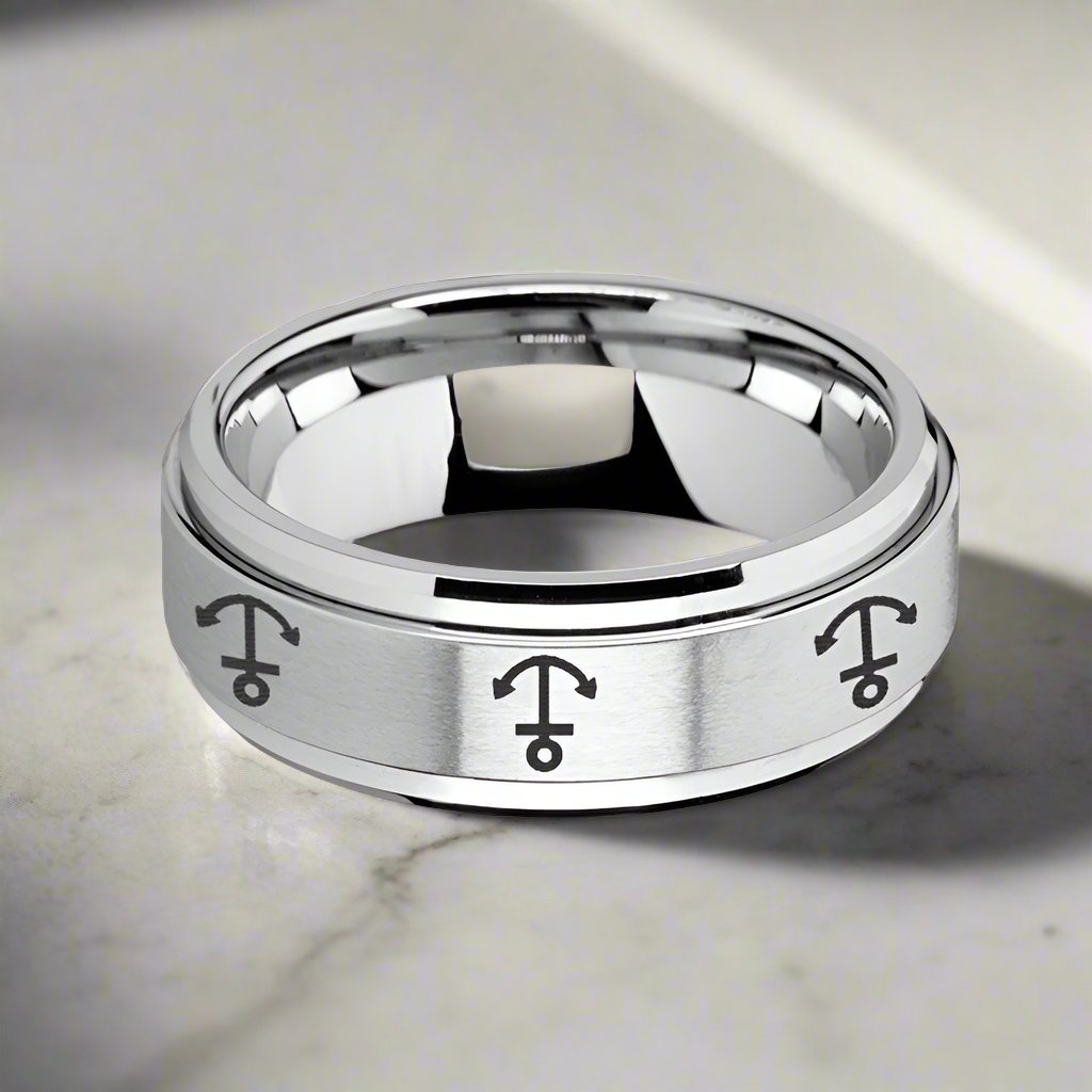 NAVIGATOR Tungsten Carbide men's wedding band, image 3