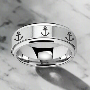 NAVIGATOR Tungsten Carbide men's wedding band, image 1
