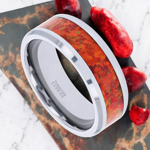 NEBULA Tungsten Carbide men's wedding band, image 5