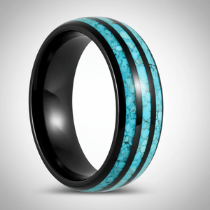 NETARTS — Center-through axial view — men's tungsten wedding ring.