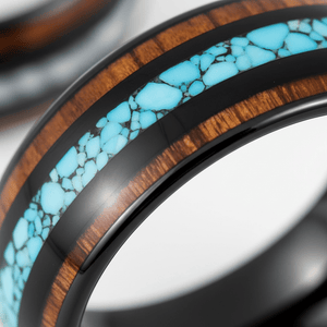 NETARTS — Extreme macro detail — men's tungsten wedding ring.