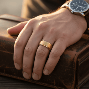 NIX — lifestyle on hand — men's tungsten carbide wedding ring | Aydins Jewelry